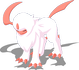 Bauchhochpose-Pose von Absol