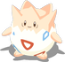 Andersrumpose-Pose von Togepi