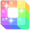 Regenbogenmaterial Beere