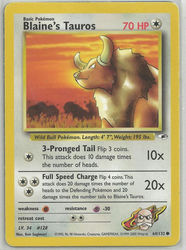 Gym Heroes 64/132 Blaine's Tauros
