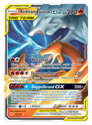 Kräfte im Einklang 20/214 Reshiram & Glurak TAG TEAM GX