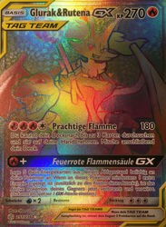 Welten im Wandel 251/236 Glurak & Rutena TAG TEAM GX