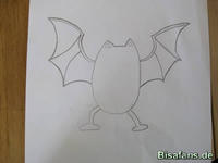 Zeichenkurs Golbat - Schritt 4
