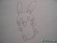 Zeichenkurs Plusle - Schritt 4