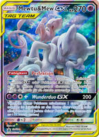 SM Black Star Promos SM191 Mewtu & Mew TAG TEAM GX