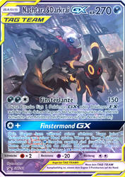 SM Black Star Promos SM241 Nachtara & Darkrai TAG TEAM GX