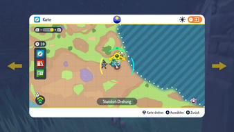 Fundort der blauen Pfähle in Pokémon Karmesin und Purpur