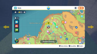 Fundort der gelben Pfähle in Pokémon Karmesin und Purpur