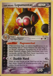 EX Team Magma vs. Team Aqua 8/95 Team Magmas Lepumentas