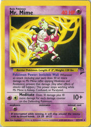Base Set 2 27/130 Mr. Mime