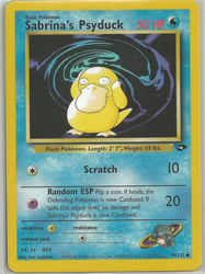 Gym Challenge 99/132 Sabrina's Psyduck