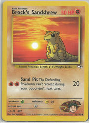 Gym Heroes 72/132 Brock's Sandshrew