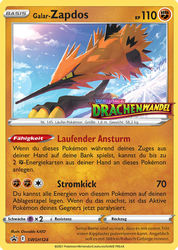 SWSH Black Star Promos SWSH124 Galar-Zapdos