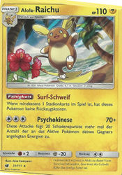 Aufziehen der Sturmröte 31/111 Alola-Raichu