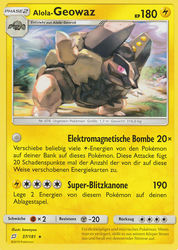 Teams sind Trumpf 37/181 Alola-Geowaz