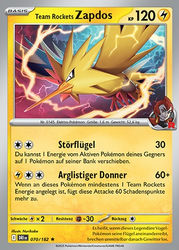 Ewige Rivalen 070/182 Team Rockets Zapdos