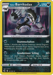 Fusionsangriff 161/264 Galar-Barrikadax