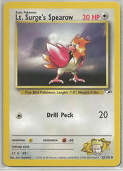 Gym Heroes 52/132 Lt. Surge's Spearow