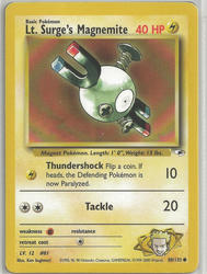Gym Heroes 80/132 Lt. Surge's Magnemite