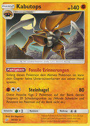 Teams sind Trumpf 78/181 Kabutops