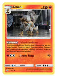 Meisterdetektiv Pikachu 6/18 Arkani
