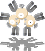 Standard-Pose von Magneton