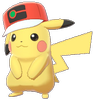 Ash-Pikachu (Weltreise-Mütze)