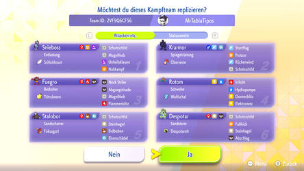 Pokémon Champions: Replika-Team von LosChinganas