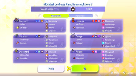 Pokémon Champions: Replika-Team von ゆかお