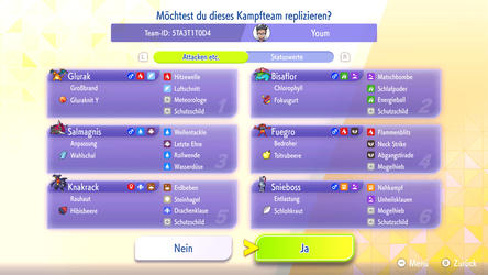 Pokémon Champions: Replika-Team von PlaymakerYoum