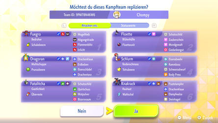 Pokémon Champions: Replika-Team von Chompy