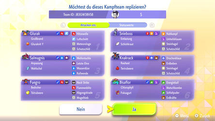 Pokémon Champions: Replika-Team von mihono_suica