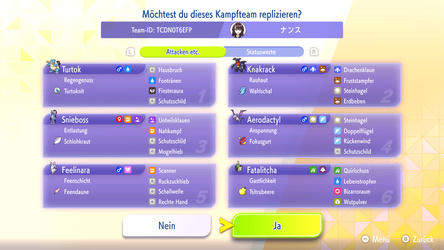 Pokémon Champions: Replika-Team von zeen172M