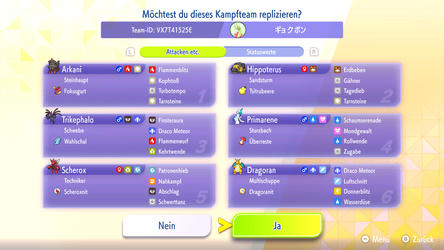 Pokémon Champions: Replika-Team von ギョクボン