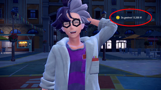 Geld erhalten durch das große Akademieturnier in Pokémon Karmesin und Purpur