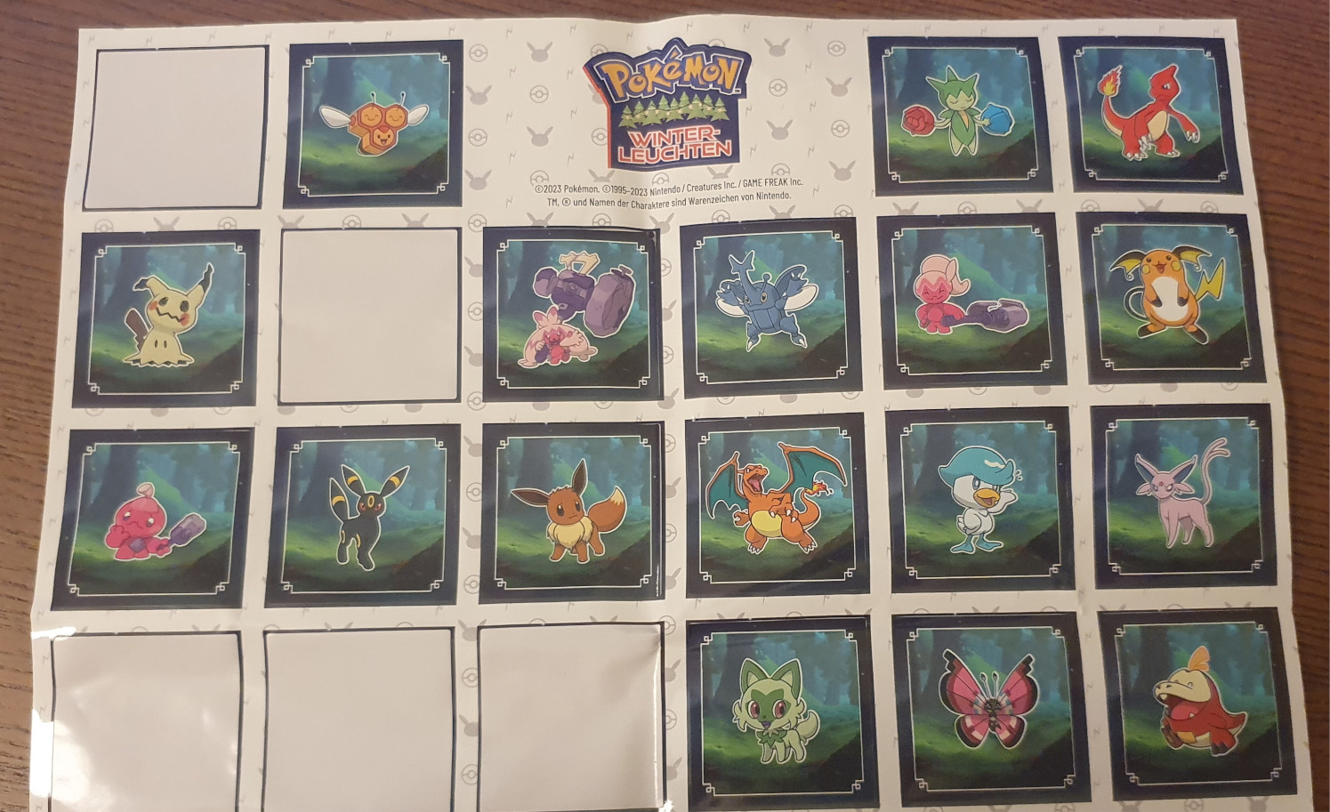 Sticker des Pokémon Winterleuchten Sticker des Pokémon Winterleuchten