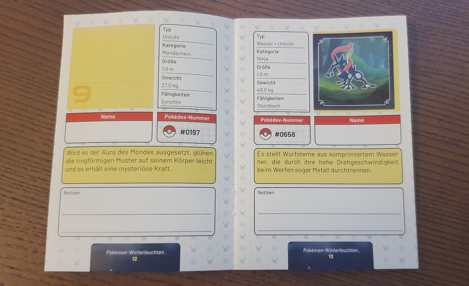 Stickerbuch des Pokémon Winterleuchten Stickerbuch des Pokémon Winterleuchten