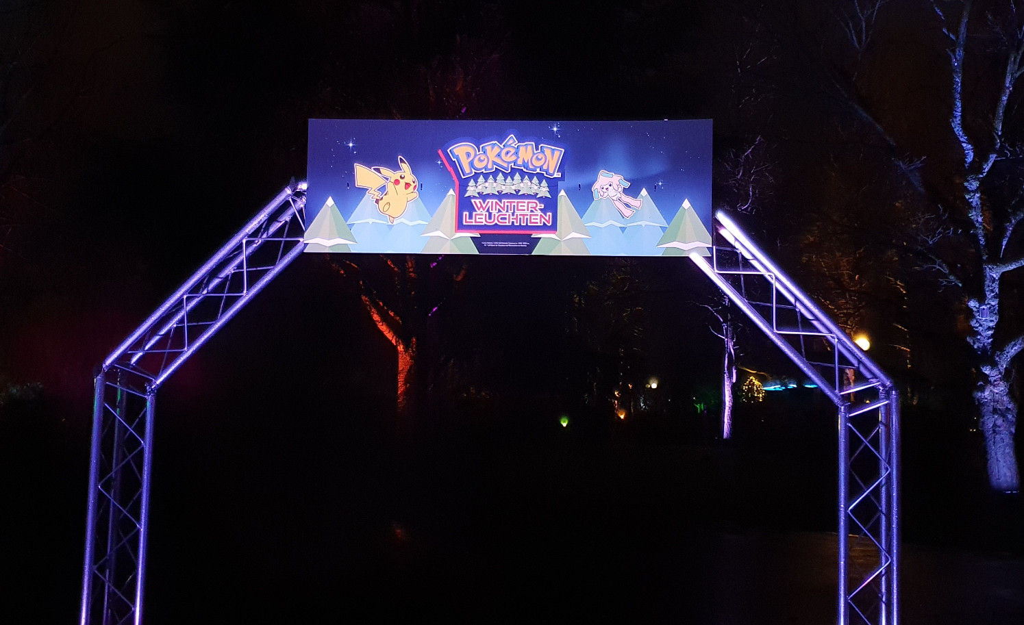 Der Eingang zum Pokémon Winterleuchten Der Eingang zum Pokémon Winterleuchten