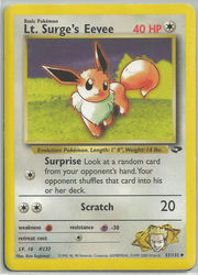 Gym Challenge 51/132 Lt. Surge's Eevee