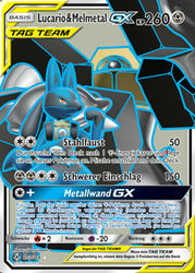 Kräfte im Einklang 203/214 Lucario & Melmetal TAG TEAM GX