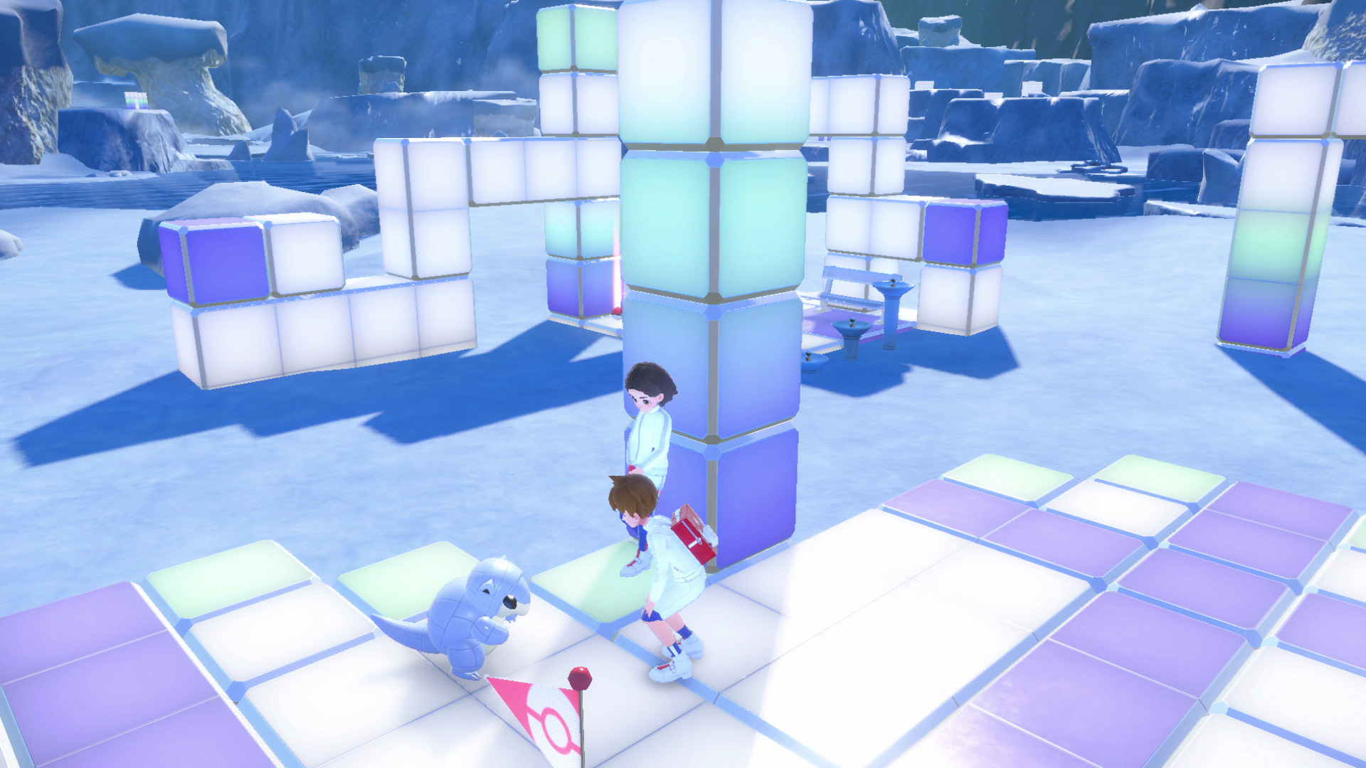 Blockformationen zeigen mögliche Stops auf der Reise an Blockformationen zeigen mögliche Stops auf der Reise an