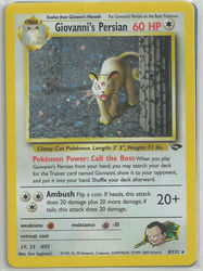 Gym Challenge 8/132 Giovanni's Persian