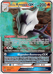 SM Black Star Promos SM187 Alola-Knogga GX
