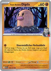 Erhabene Helden 100/217 Team Rockets Digda
