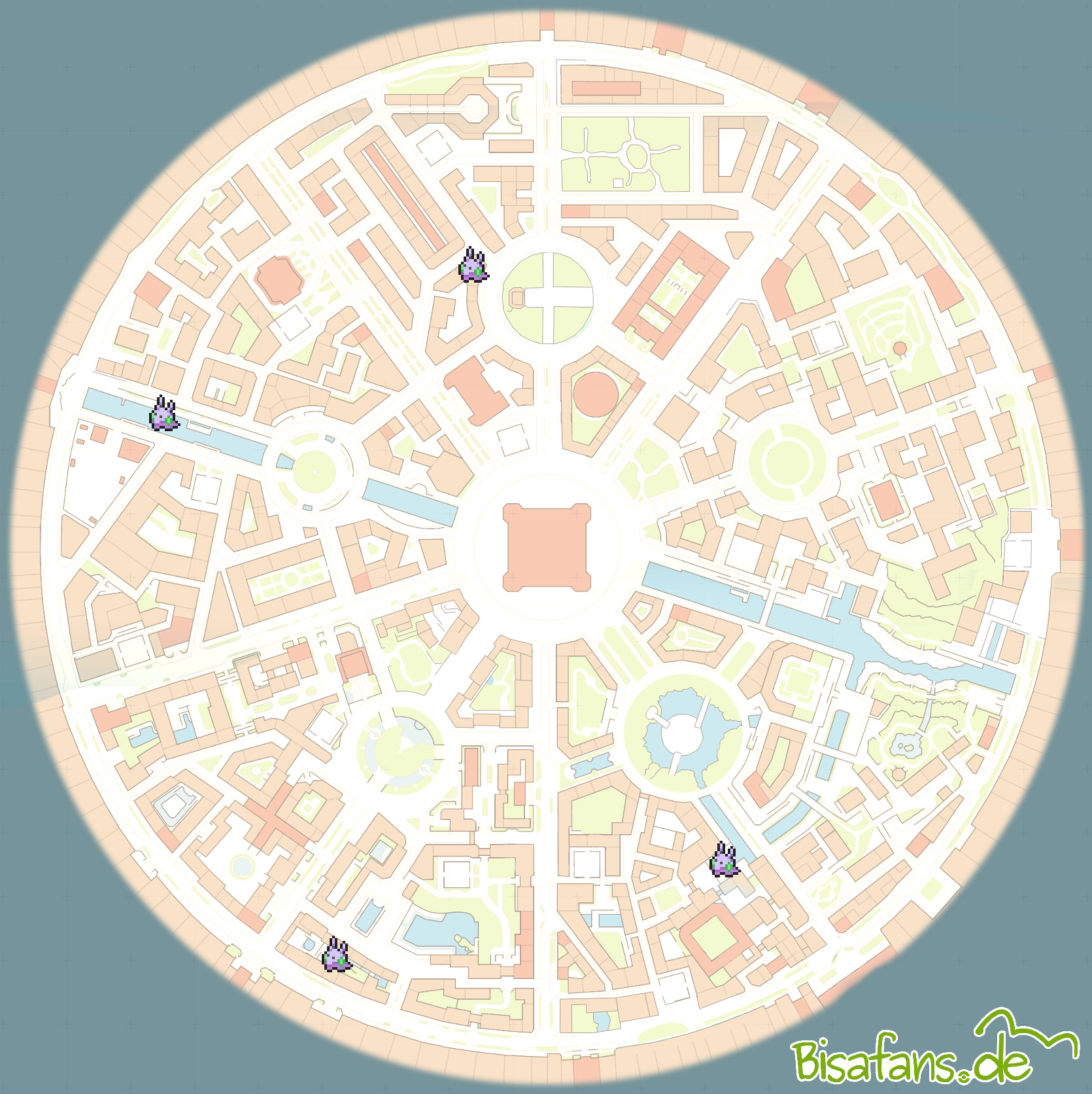Viscora-Fundorte in Illumina City Viscora-Fundorte in Illumina City