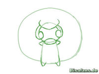 Zeichenkurs Elfun - Schritt 2