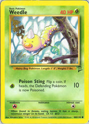 Base Set 2 100/130 Weedle
