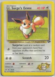 Gym Challenge 51/132 Lt. Surge's Eevee