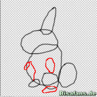 Zeichenkurs Larvitar - Schritt 3