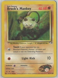 Gym Heroes 67/132 Brock's Mankey